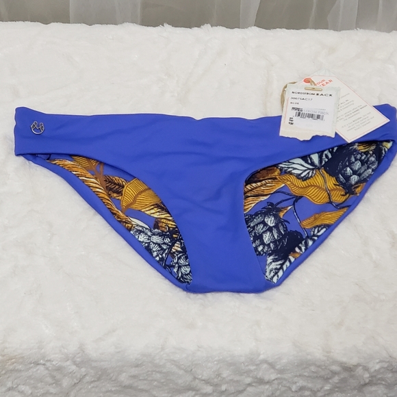 NWT Maaji Sz S Mediterranean Blue Sublime Reversible Bikini Bottom - Picture 7 of 13